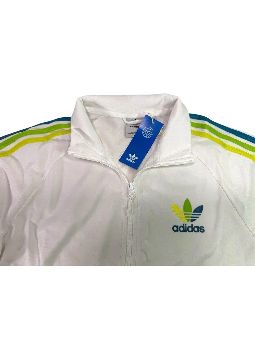 Adidas Originals Chile 20 Track Top Jacket White Multi HI0951 Men's SMALL S